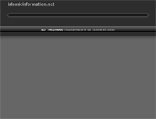 Tablet Screenshot of islamicinformation.net